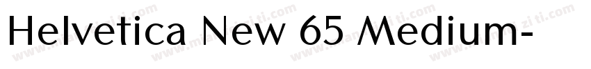 Helvetica New 65 Medium字体转换